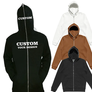 Sudadera con Capucha y Cremallera Completa, Bordado Personalizado, Felpa Suave, Ecológica, Resistente al Viento, Unisex, Ropa de Calle, Invierno, Cálida - Product Image 1