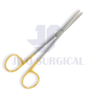 Profesional 11,5 cm recto bebé Metzenbaum tijera de alta calidad carburo de tungsteno instrumento quirúrgico Manual base quirúrgica - Product Image 4