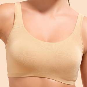 Por encargo 95% algodón 5% Spandex Color de piel Sujetador deportivo para mujer Mejor precio de fábrica Bangladesh - Product Image 3