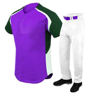 Conjunto de uniforme de béisbol unisex transpirable de equipo personalizado más vendido para hombres tamaño personalizado secado rápido nuevo estilo diseño de moda - Product Image 4