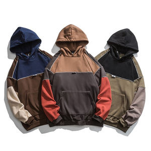 Men's High Quality Cotton Heavy French Terry Pullover Hoodie Custom Drop Shoulder Oversized Winter Hooded <b>Coat</b> with <b>Lined</b> Design - Product Image 1