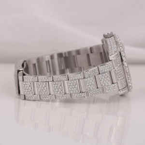 Luxury Limited Edition Fashion Seiko Movement Unisex <b>Watch</b> Full Natural Diamond Titanium Case Quartz Waterproof Crystal Dial - Product Image 3