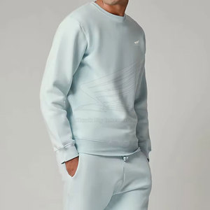 Survêtement d'hiver pour homme de qualité supérieure, personnalisable, grande taille, 100 % coton, respirant, uni, logo personnalisé, service OEM, cordon de serrage - Product Image 3