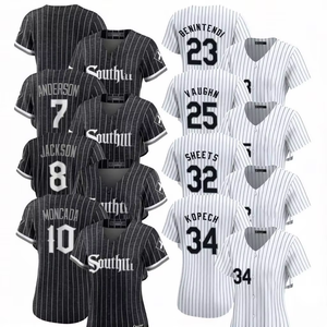 Maillots de baseball domicile blancs Chicago 2025 – Tenues personnalisées brodées avec logos, respirantes et anti-bactériennes - Product Image 1