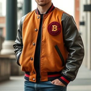 Chaqueta Universitaria Personalizada con Diseño Único de Gamuza y Lana, Chaqueta Estilo Béisbol con Bordado 3D, Proveedor de Ropa Exterior - Product Image 1