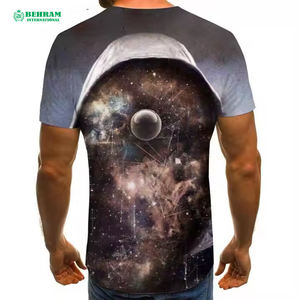 T-shirts pour hommes de haute qualité, col rond, 100% coton, coupe ample, écologiques, séchage rapide, prix bas, sublimation - Product Image 4