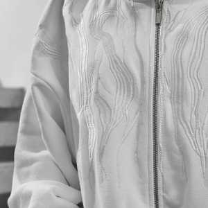 Sudaderas con Capucha para Hombre de Primera Calidad, Mezcla de Algodón, con Cierre, Diseño Personalizado, Bordado Digital, Pedrería, Felpa, Sólidas, para Invierno - Product Image 4