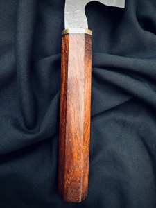 Couteau de chef en acier au carbone fait à la main OEM ODM de qualité supérieure personnalisé en gros avec manche en bois et étui en cuir Couteau de chef - Product Image 4