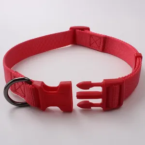 Collier en Nylon de couleur Pure pour chien, meilleure qualité de vente - Product Image 4