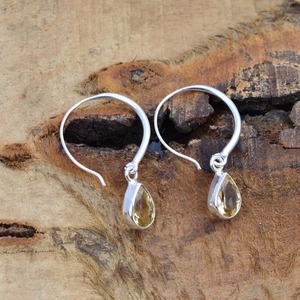 ต่างหูสไตล์ Boho คลาสสิกเครื่องประดับสำหรับผู้หญิงเครื่องประดับเงิน925สเตอร์ลิงซิทรินพลอยแฮนด์เมดต่างหูของขวัญความรัก - Product Image 3