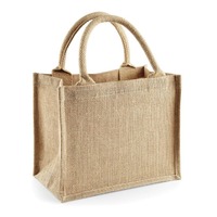 Nouveau Sac de Courses Ouvert 2025 Écologique à Usage Quotidien, en Corde de Jute 100% du Bangladesh, Taille Moyenne, Poignée Personnalisable, Motif Uni