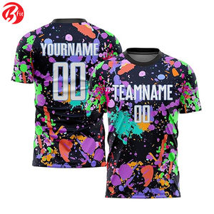 Full Sublimation Printing Short Sleeve Soccer Uniform Adults Automated cutting Shirts & Tops Soccer Wear football jersey - Product Image 1