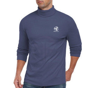 Lightweight Knit Fabric Flexible High <b>Neck</b> Pullover for Daily Travel and Street Style <b>Men</b> <b>Turtle</b> <b>Neck</b> Shirt - Product Image 3