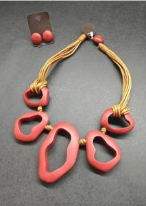 Affordable Price Resin Beads Women Earring <b>Necklace</b> Jewelry Fashion Accessories Statement Wedding Jewelry Accessories - Product Image 2