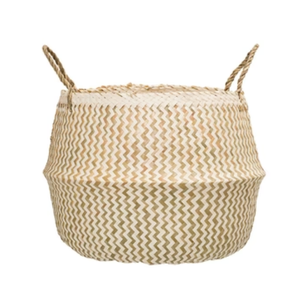 Panier de rangement en jonc de mer de taille personnalisée de haute qualité Artisanat écologique du fabricant du Vietnam - Product Image 6