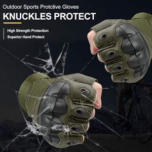Guantes duros tácticos personalizados de alta protección para deportes al aire libre y seguridad en el trabajo pesado - Product Image 4
