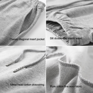 กางเกงขาสั้นสำหรับยิมของผู้ชายผ้าคอตต้อน100% แห้งเร็วสองชั้นระบายอากาศได้ดีแฟชั่นใหม่ลายพื้นพร้อมโลโก้แบบกำหนดเองสำหรับฤดูร้อน - Product Image 3