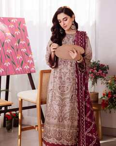 Vestido Formal de Trabajo para Mujer, Moderno, de Excelente Calidad, Último Modelo 2025-2026, Salwar Kameez de Algodón para Fiesta 01191 - Product Image 1