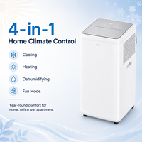 Портативный комнатный кондиционер 12000 BTU с хладагентом R290, функция охлаждения и обогрева для дома