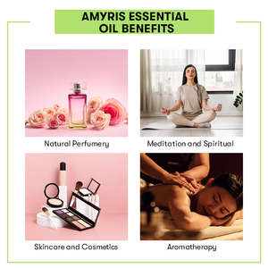 Huile essentielle pure Amyris à 100 %, qualité thérapeutique et cosmétique, huile hydratante pour le corps au parfum de cèdre et de bois, pour usage cutané - Product Image 4