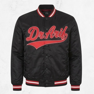 Veste bomber universitaire personnalisée pour homme, veste en satin Letterman, broderie de logo personnalisée, impression, doublure matelassée, veste d'hiver - Product Image 6