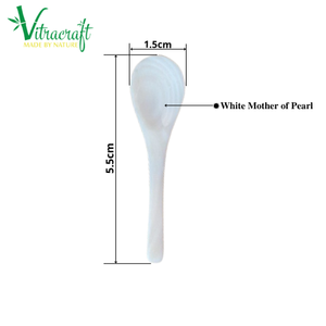 Mini cuillère à caviar de qualité supérieure Taille 5.5cm Cuillères faites à la main exquises et artistiques Parfait pour servir la gravure du logo du support de caviar - Product Image 1