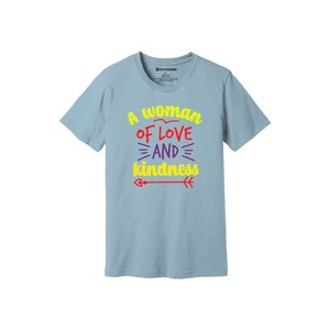 Thèmes de gentillesse imprimer 100% t-shirt en tissu de coton 160-180 à lourd GSM 12 couleurs disponibles Personnalisé votre propre conception et placement - Product Image 4