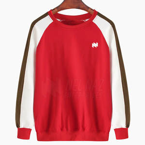 O-Neck Long Sleeve Regular Fit <b>Fleece</b> <b>Sweatshirt</b> for Men Cotton Polyester Winter Season Solid Plain Dyed Clothing - Product Image 1