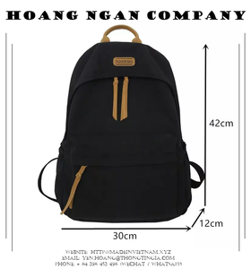 Fabricación en Vietnam de Mochilas Escolares de Gran Capacidad para Estudiantes, Mochila Casual Hecha en Vietnam - Product Image 3
