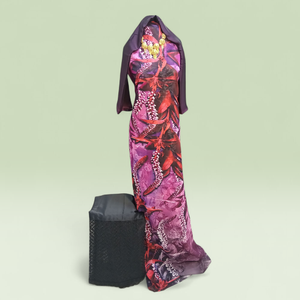 Dirac suisse-allemand vert menthe avec bordure brodée |   Robe de luxe pour mariage et fêtes somaliennes - Product Image 6
