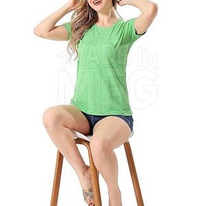 Nueva llegada ligero precio barato mujeres gimnasio camiseta Fitness desgaste cómodo al por mayor mujeres gimnasio camiseta - Product Image 6