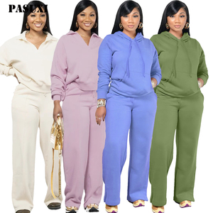 Женский спортивный костюм с капюшоном и длинным рукавом - Product Image 1