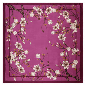 新ファッションマレーシアシルク90*90cm寛大なバブルサテンスカーフプリントチューブスクエアジャージームスリムヒジャーブ - Product Image 2