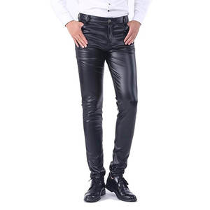 Cheap Price With <b>Real</b> 100% Genuine <b>Men</b> Leather Pants Top Quality Leather <b>Men's</b> Pant <b>Black</b> Color Leather Pants Custom 2025 - Product Image 1