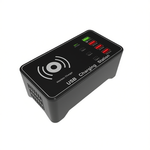 สถานีชาร์จ A7 กำลังสูง 100W หลายพอร์ต 4x PD 20W + QC3.0 ช่องชาร์จ USB 15W พร้อมที่ชาร์จไร้สาย Qi - Product Image 2