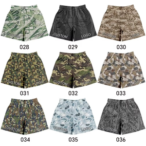 High Quality 2-in-1 <b>Men's</b> Summer <b>Short</b> Custom Logo All Over Printed <b>Camouflage</b> Mesh <b>Shorts</b> with Mid Waist Wholesale - Product Image 2
