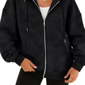 Custom Eco Friendly Women Winter Hooded <b>Zipper</b> Hoodie Lightweight Breathable Casual Sweatshirt with Pockets OEM Wholesale - Product Image 5
