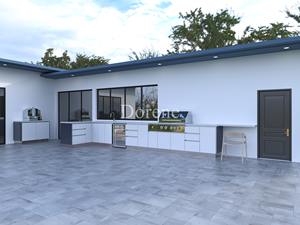 2024 Dorene de haute qualité fabriquée en Chine cuisine extérieure en marbre de haute qualité et stable pour une utilisation <span class=keywords><strong>sous</strong></span> le <span class=keywords><strong>toit</strong></span> - Product Image 5