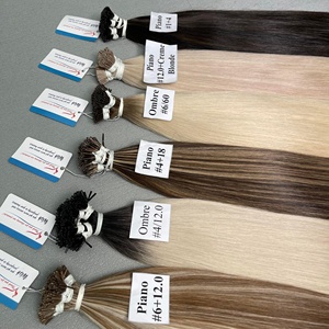 Article phare 2026 Extensions de cheveux à la kératine I-Tip Cheveux humains colorés Application facile Sans perte de cheveux Sans nœuds - Product Image 3