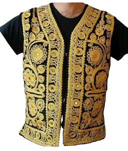 Chaleco Tradicional Afgano para Hombre, Transpirable, de Alta Calidad, Hecho a Mano, para Bodas y Festivales - Product Image 1
