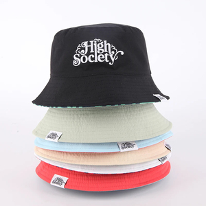High Quality Custom <b>Summer</b> Fisherman Reversible Bucket Hat 3D Embroidery Private Label Printed Sun Shade <b>Cap</b> Wholesale - Product Image 6