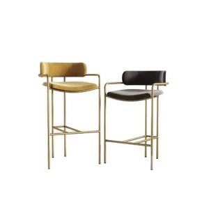 Tabouret en métal coloré durable de meubles empilables tabouret de bar de café noir industriel noir pour la table basse de salle à manger de restaurant - Product Image 6