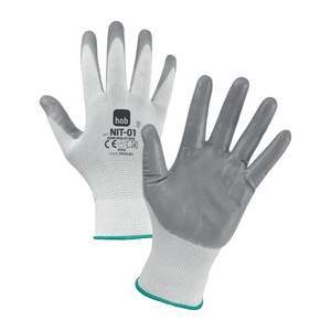 Guanti da lavoro in poliestere/nitrile NBR 13eco TG. 9 - Product Image 1