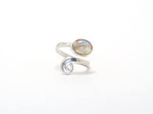 Multi <b>Fire</b> Labradorite Gemstone Rings Beautiful 925 Sterling Silver Jewelry Handmade Spiral Design Labradorite Rings for Women - Product Image 2