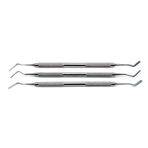 Espátula Heidemann de 2,5mm, instrumento médico de llenado compuesto Dental de doble extremo, Juego de 3 piezas, Manual de acero inoxidable Certificado CE - Product Image 2