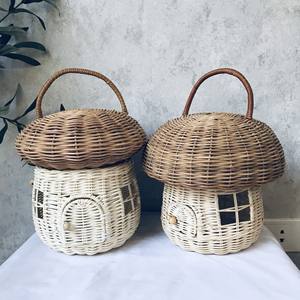 Rattan <b>Mushroom</b> Basket Handmade From Vietnam - Product Image 1