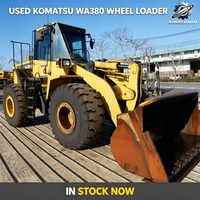 Komatsu WA380 Radlader 18 Tonnen Mittelgroßer Frontlader SAA6D107E1 Motor Gebrauchter Japanischer Bau-Radlader Lagerbestand