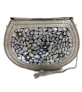 Sac à main pochette bohème vintage en mosaïque avec fleurs de perles, fermeture éclair, imperméable, pour femmes, événements du soir, sac à main tendance - Product Image 2