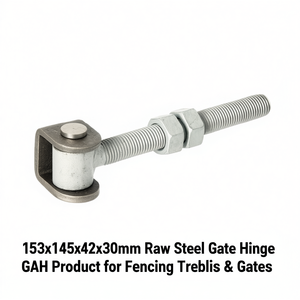 บานพับเหล็กดิบ GAH ขนาด 153x145x42x30 มม. สำหรับรั้ว ระแนง และประตู - Product Image 3