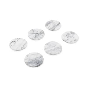 Best Selling Handmade Half <b>White</b> Marble and Half Wooden Tea <b>Coasters</b> Set of 4 With Customized Size and Color - Product Image 6